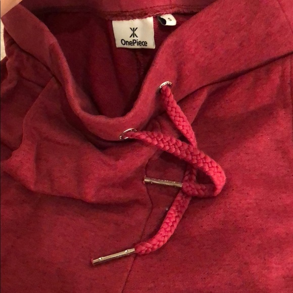 Onepiece Red Melange Sweatpants Size Small With 4 pockets - Picture 5 of 8